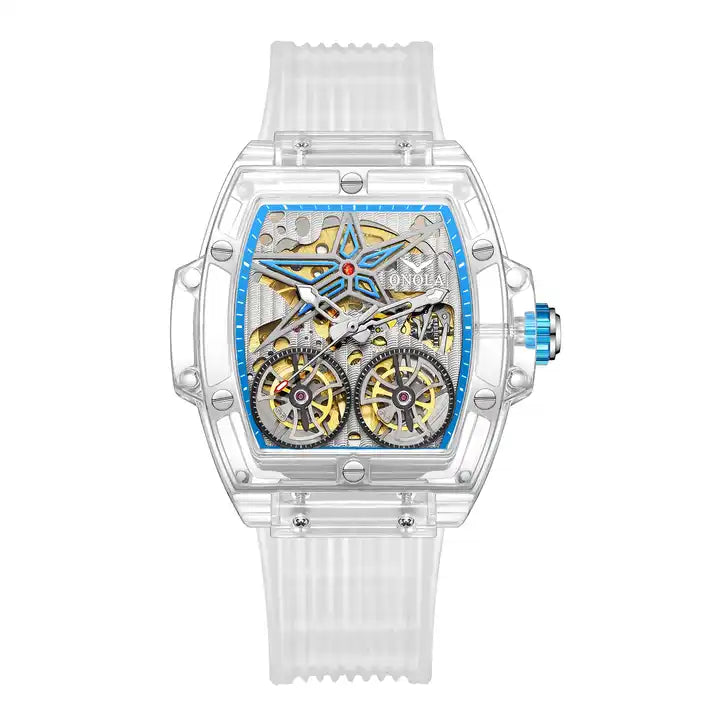 ONOLA Clear Series Plastic Transparent Maximus AUTOMATIC Watch