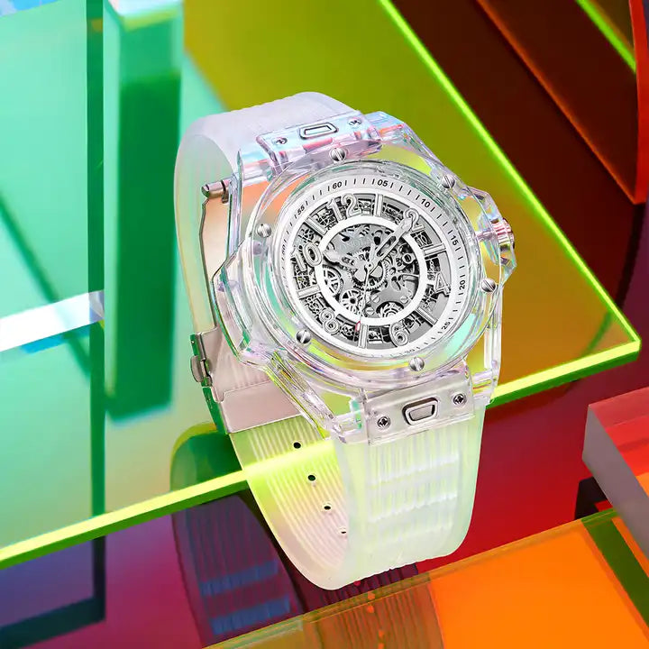 ONOLA Clear Series Plastic Transparent AUTOMATIC Watch