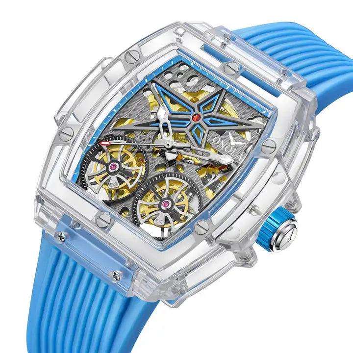 ONOLA Clear Series Plastic Transparent Maximus AUTOMATIC Watch