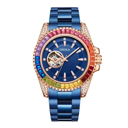 ONOLA Las Vegas AUTOMATIC Watch ZIRCON ENCRUSTED