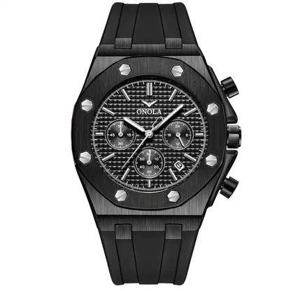 ONOLA Octagon II Chronograph Silicone Strap Watch