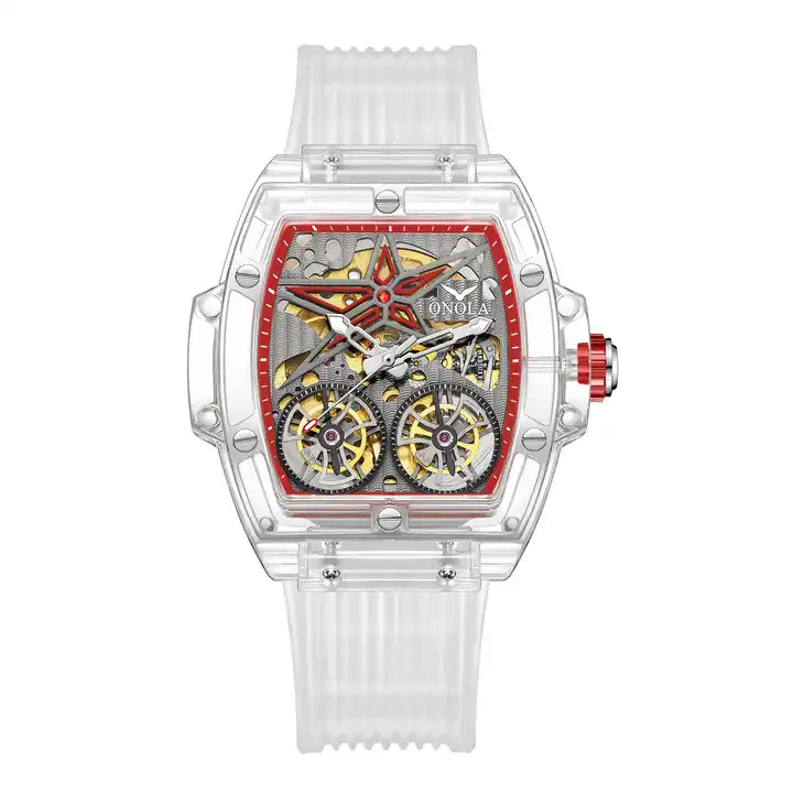 ONOLA Clear Series Plastic Transparent Maximus AUTOMATIC Watch