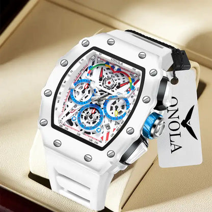 ONOLA Avantgarde Quartz Chronograph Watch MILK