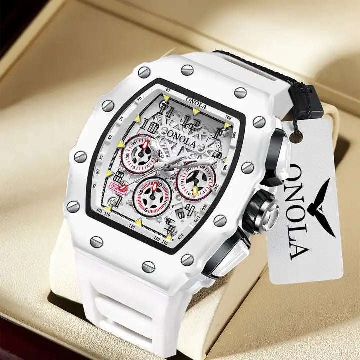 ONOLA Grande Prix Shanghai Chronograph Watch MILK