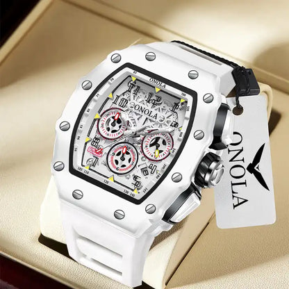 ONOLA Grande Prix Shanghai Chronograph Watch MILK