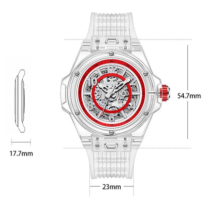 ONOLA Clear Series Plastic Transparent AUTOMATIC Watch