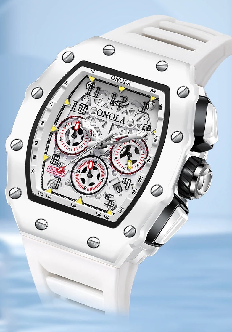 ONOLA Grande Prix Shanghai Chronograph Watch MILK